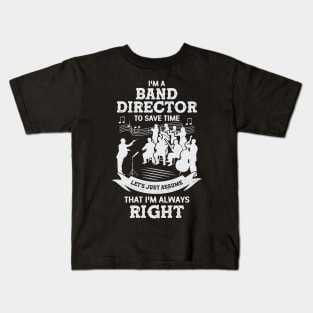 Band Director Music Principal Chief Conductor Gift Kids T-Shirt